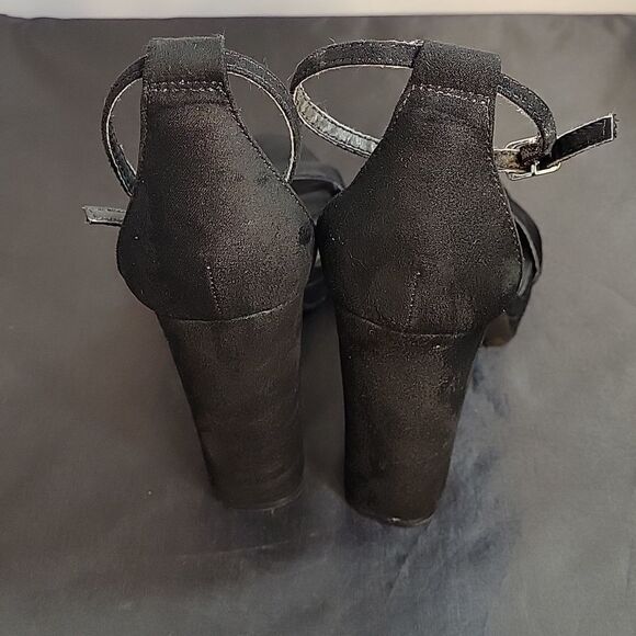 FOREVER 21 ANKLE STRAP BLOCK HEEL OPEN TOE WOMEN"S SANDAL - Picture 6 of 13